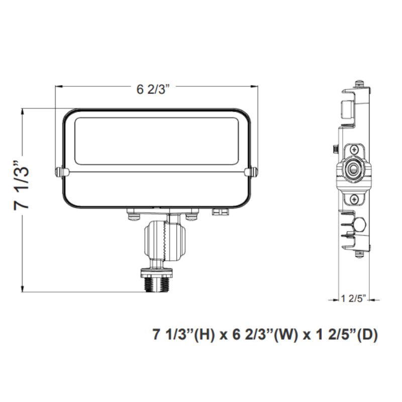 LFE 15W LED Flood Light with 1/2" Knuckle, CCT