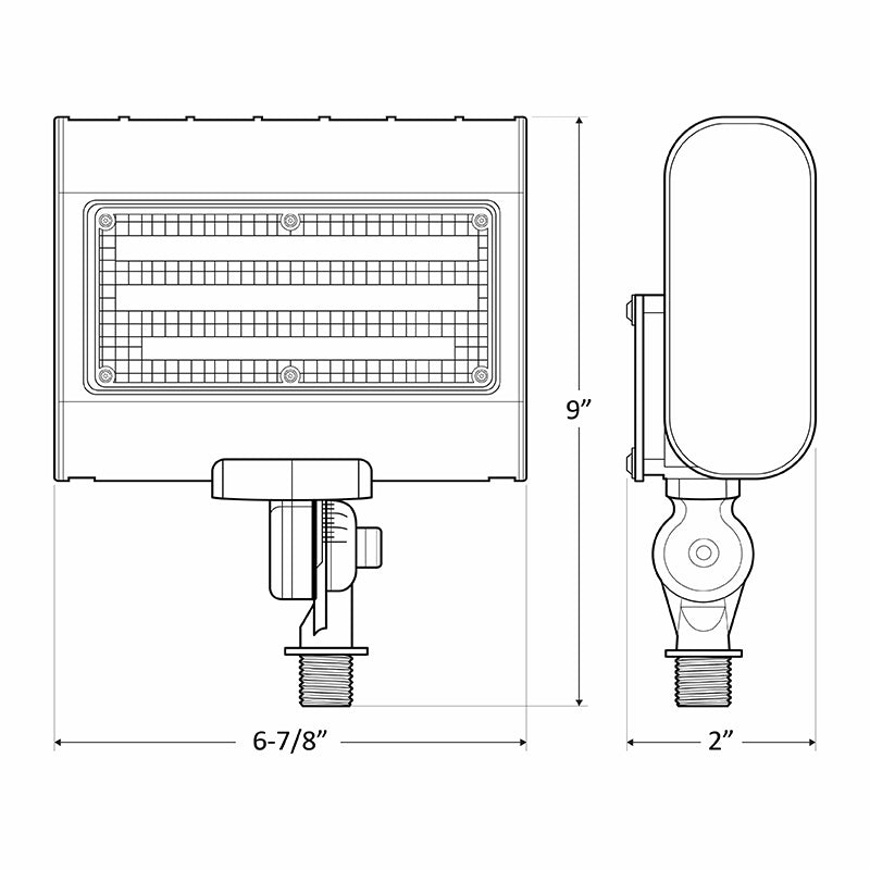 LFX-SM 10W/15W/20W/30W LED Small Flood Light with Knuckle, 3000K