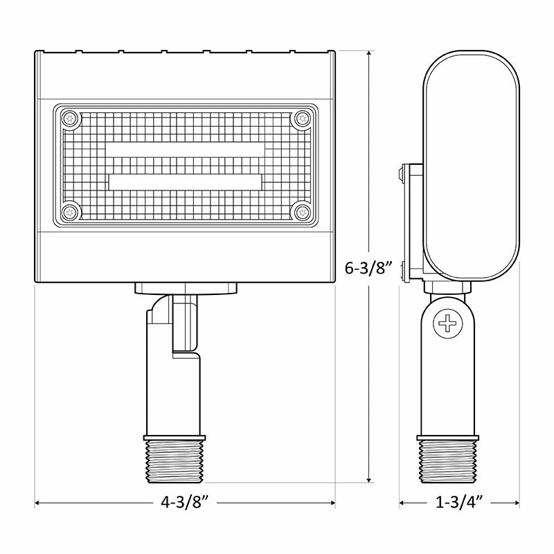 LFX-XS 15W LED Extra Small Flood Light with Knuckle, 3000K