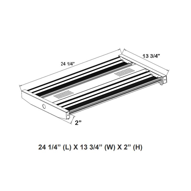 LLHB4 100W LED Linear High Bay, 15500 Lumens, Dimmable, 120-277V