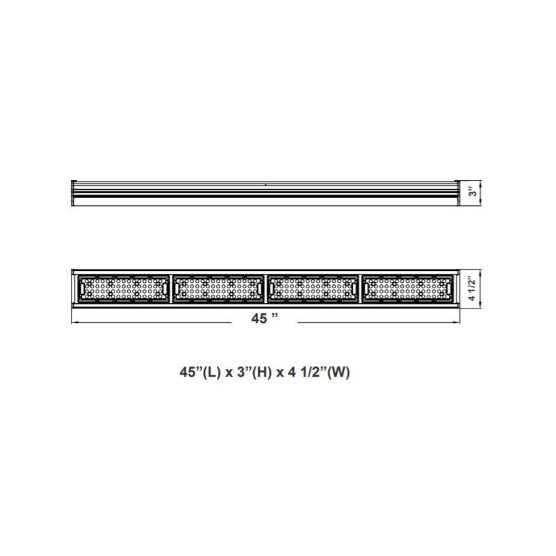 LOHB 4ft 120W LED Outdoor High Bay/Area/Sign Light