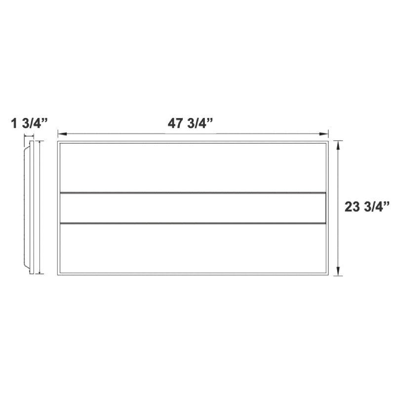 LTRB 2X4 30W/40W/50W LED Backlit Panel Light, CCT Selectable, Up to 5500 Lumens, Dimmable, 120-277V