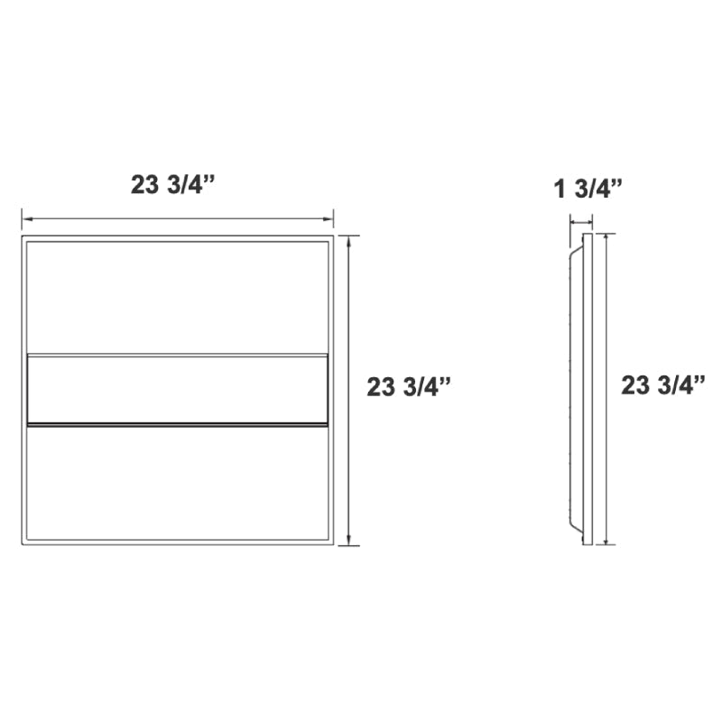 LTRB 2X2 20W/30W/40W LED Backlit Panel Light, CCT Selectable, 4400 Lumens, Dimmable, 120-277V