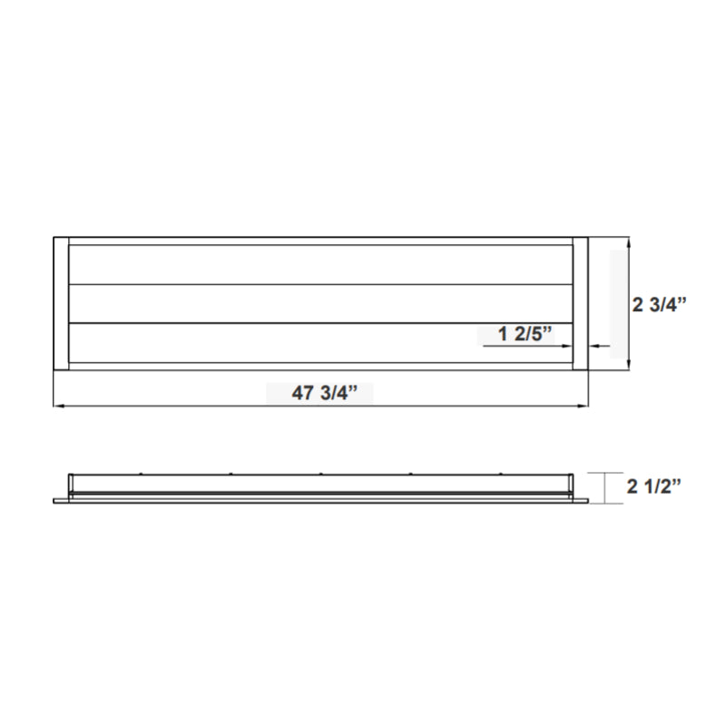LTRE 1x4 26W/32W/40W LED Troffer, CCT Selectable, Up to 5000 Lumens, Dimmable, 120-277V, 2-Pack
