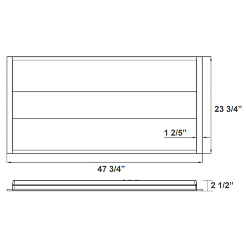 LTRE 2x4 32W/40W/50W LED Troffer, CCT Selectable, Up to 6250 Lumens, Dimmable, 120-277V, 2-Pack