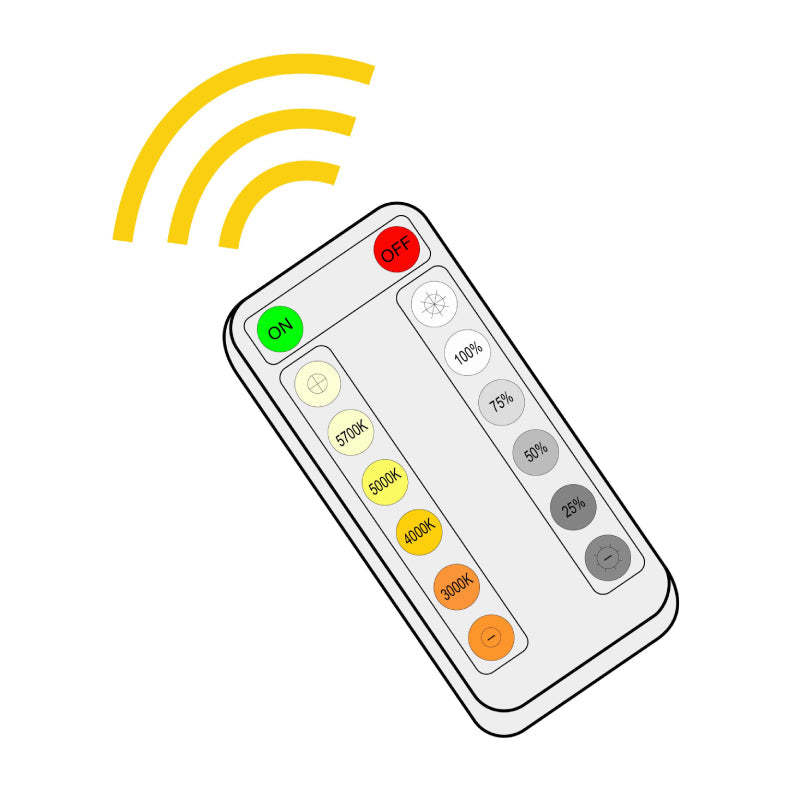 MCTP-RC1 Remote Control for Color Temperature & Power Selection