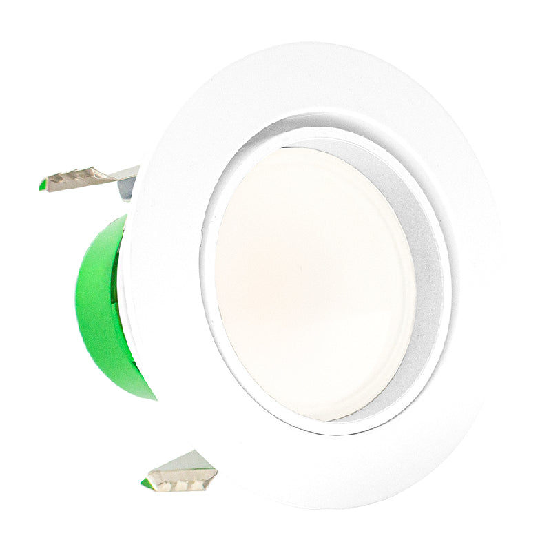 RDL4-ADJ 4" 8W LED Adjustable Baffle Recessed Trim, CCT