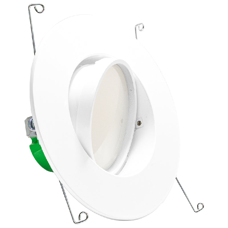 RDL6-ADJ 6" 11W LED Adjustable Baffle Recessed Trim, CCT