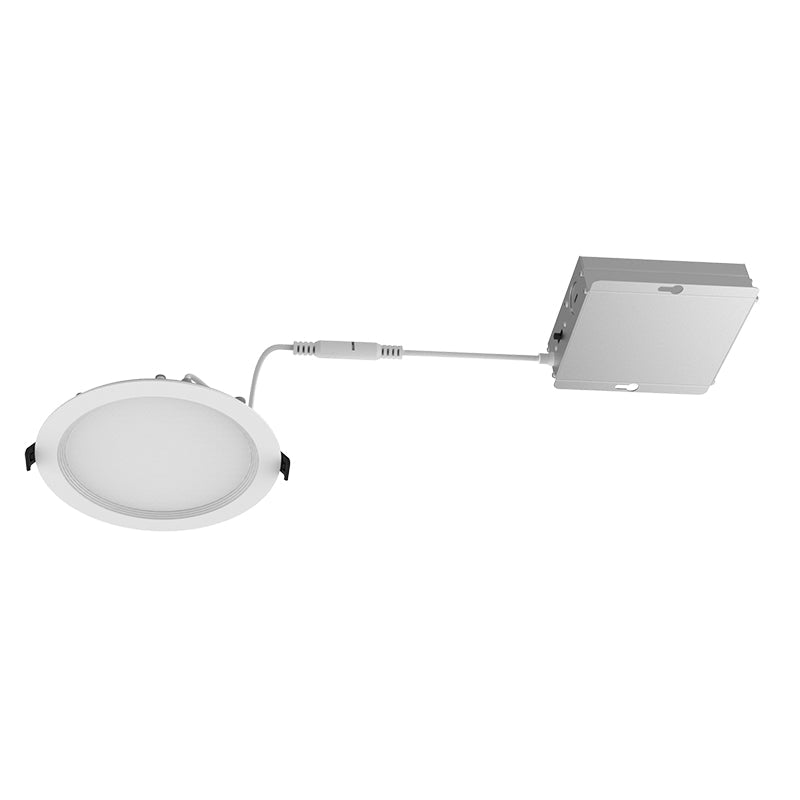 RSLC6 6" LED Commercial Slim Recessed Regressed Baffle Light, 5000K