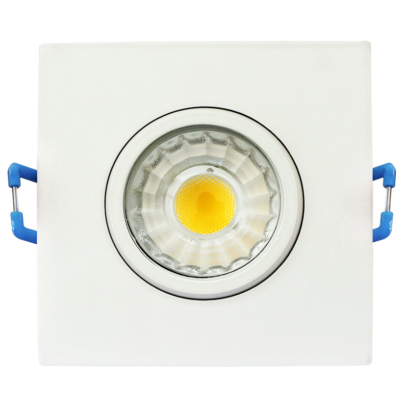 SDL3S-ADJ 3" 8W LED Square Eyeball Recessed Light, 2700K