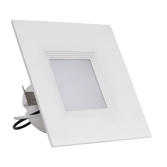SDL4-BF 4" LED Square Recessed Downlight with Baffle Trim, 5000K