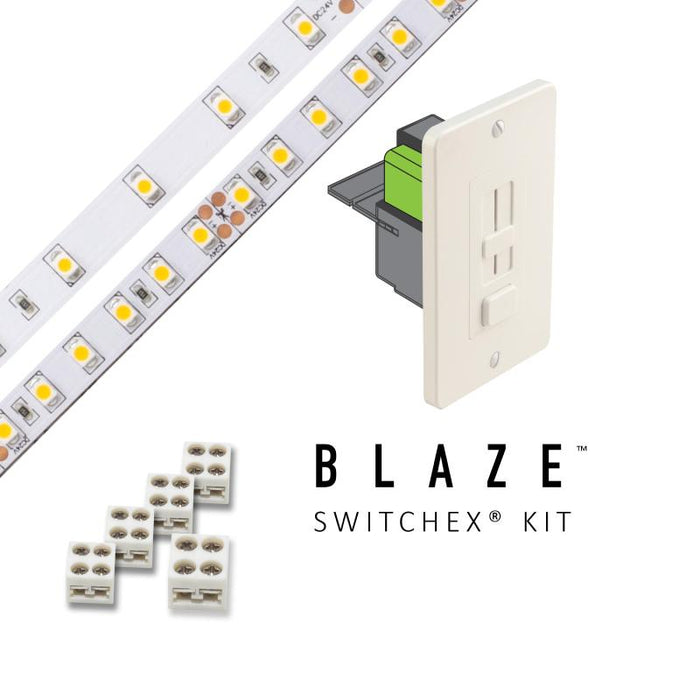 Blaze 24V LED Tape Light Kits, Switchex Power Supply, 200lm