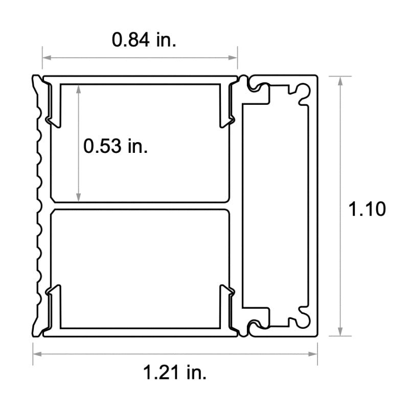 CHROMAPATH 96" Bundle Channel, Sconce