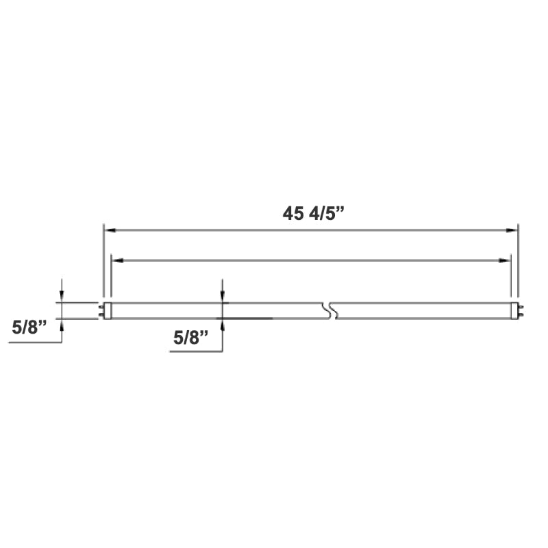 T5-EZ6-GS 4ft 24W LED T5 Linear Glass Lamp, 5000K