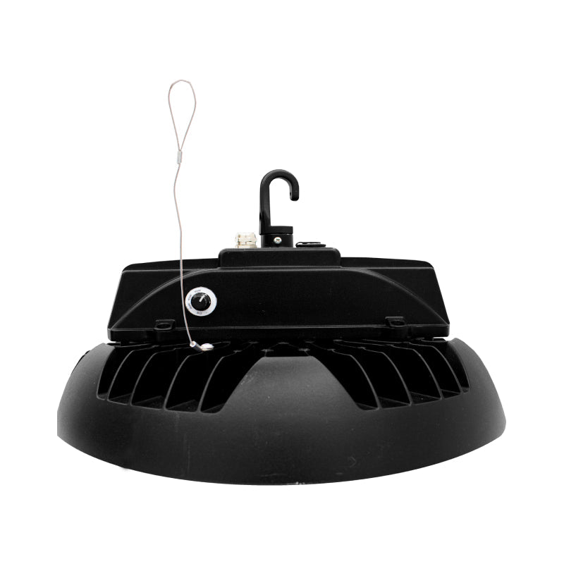 UHX LED UFO High Bay, Wattage Selector, Up to 21000 Lumens 4000K, Dimmable, 120-277V, Black