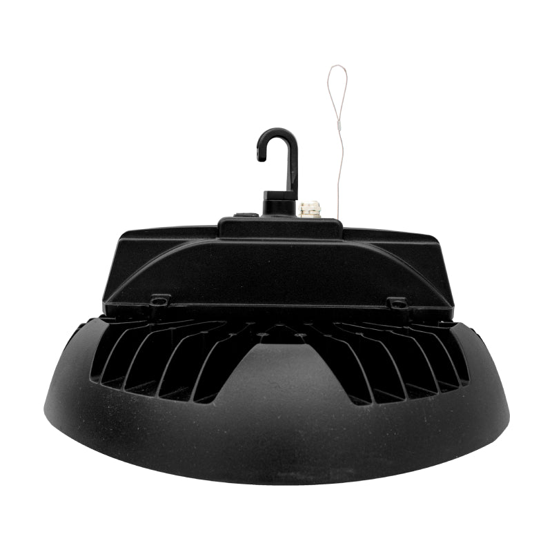 UHX LED UFO High Bay, Wattage Selector, Up to 21000 Lumens 4000K, Dimmable, 120-277V, Black