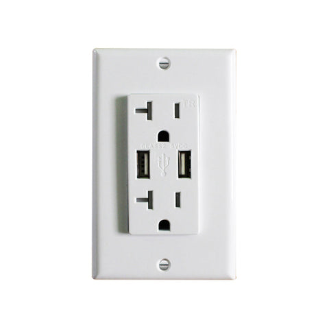 Westgate USB2-20TR 20A Receptacle with 2 USB Ports