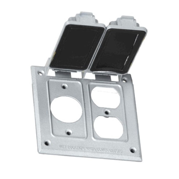 W2C-SD Two-Gang 1 Duplex & 1 Single Receptacle Cover