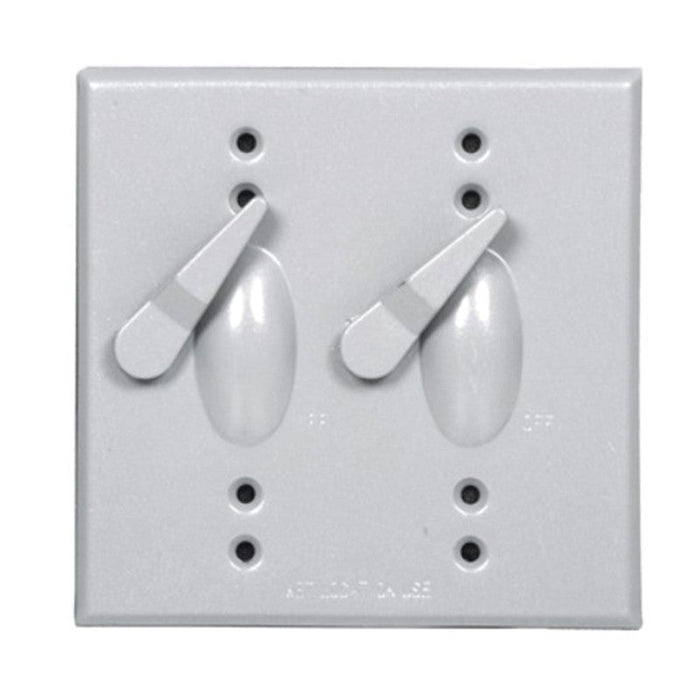 W2C-SW Two-Gang 2 Levers & 2 Pole Switches Cover