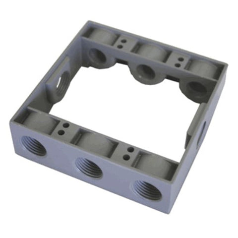 Westgate W2XB50-8 Two-Gang Extension Box, 1/2" Trade Size, 8 Outlet Holes