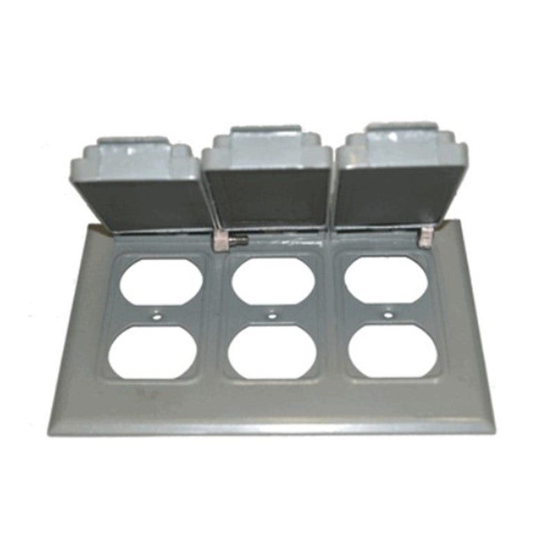 W3C-3D Three-Gang 3 Duplex Receptacles Cover