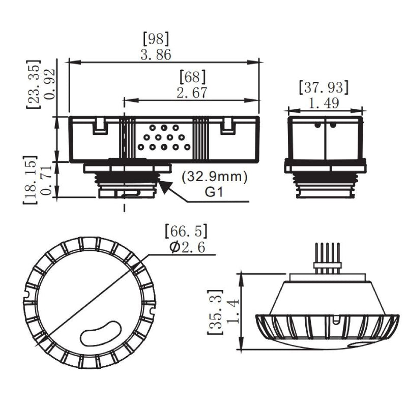 WEC-3MDR-42 Bi-level Microwave Motion Sensors
