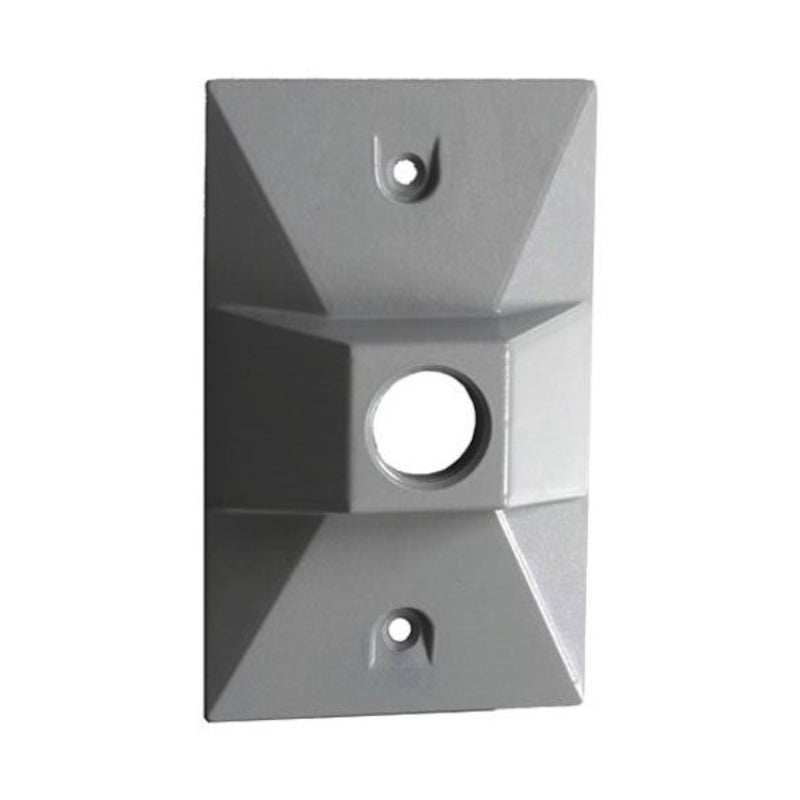 WRE-1 One Gang Rectangular Cover, 1/2" Trade Size, 1 Outlet Hole