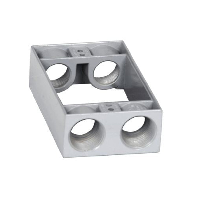 WXB75-4 One Gang Extension Box, 3/4" Trade Size, 4 Outlet Holes