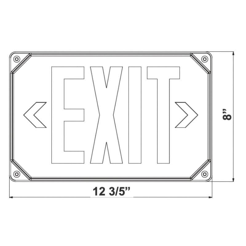 XT-WP Wet Location LED Exit Sign
