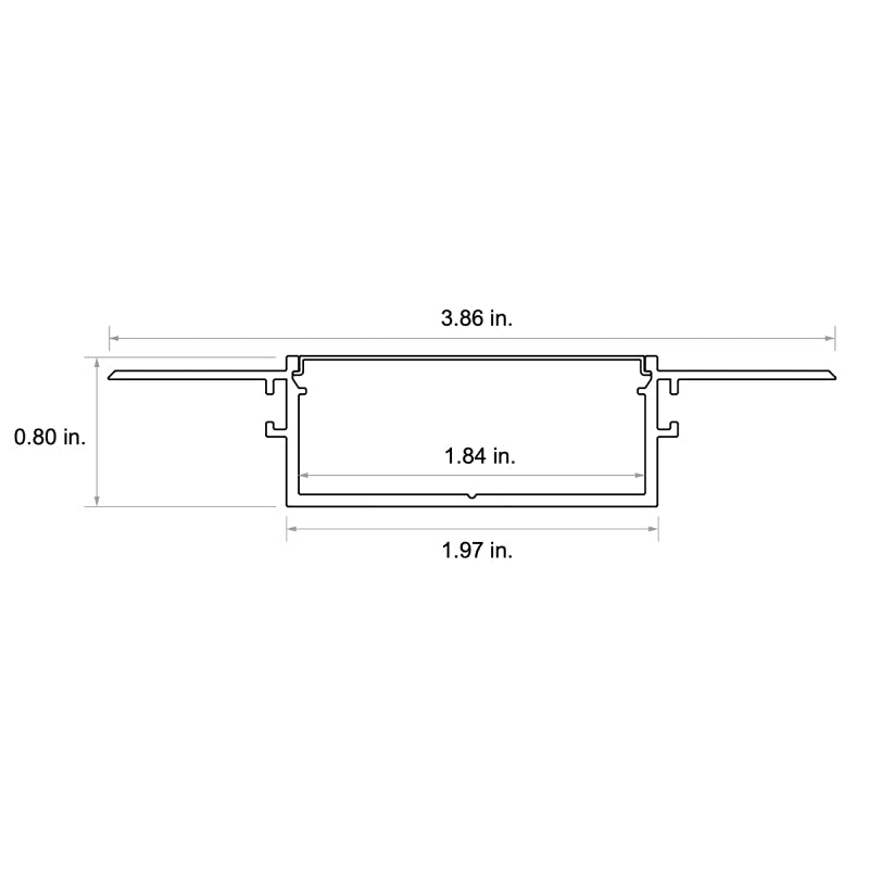 CHROMAPATH 96" Bundle Channel, 2" Mud-In