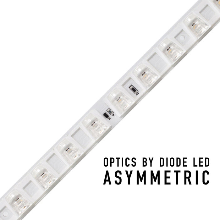 Diode LED OPTICS 24V LED Flexible Strip Light, Asymmetric Angle