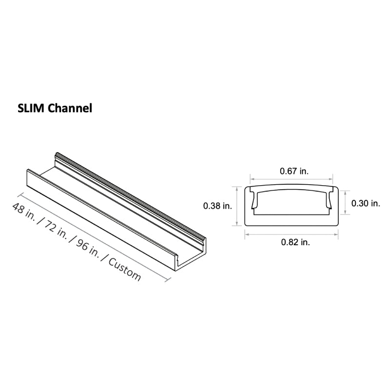 CHROMAPATH 96" Builder Channels, SLIM