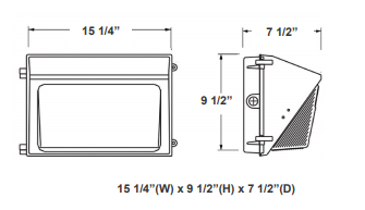 WML LED Non-Cutoff  Medium Wall Packs